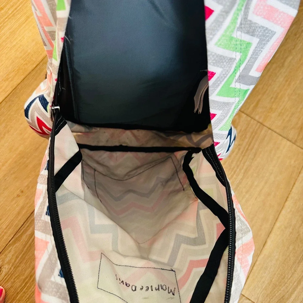 JanSport SuperBreak Backpack Multi-Color Chevron Zigzag School Bag Kids